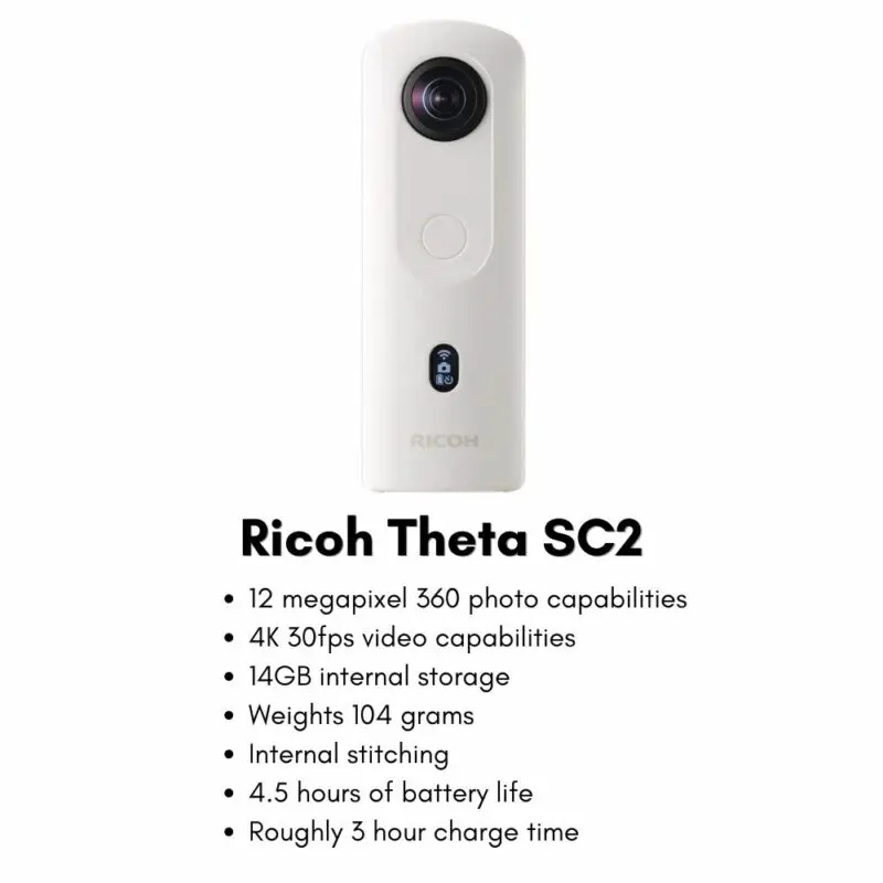 Ricoh Theta buy SC2 360 Camera 4K Video